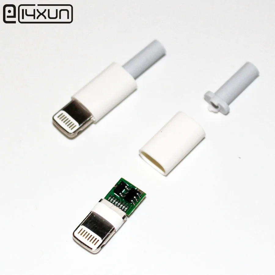 2 комплекта 8Pin штекер USB разъем адаптера конвертер 3 5 мм стерео Тип сварки для iphone