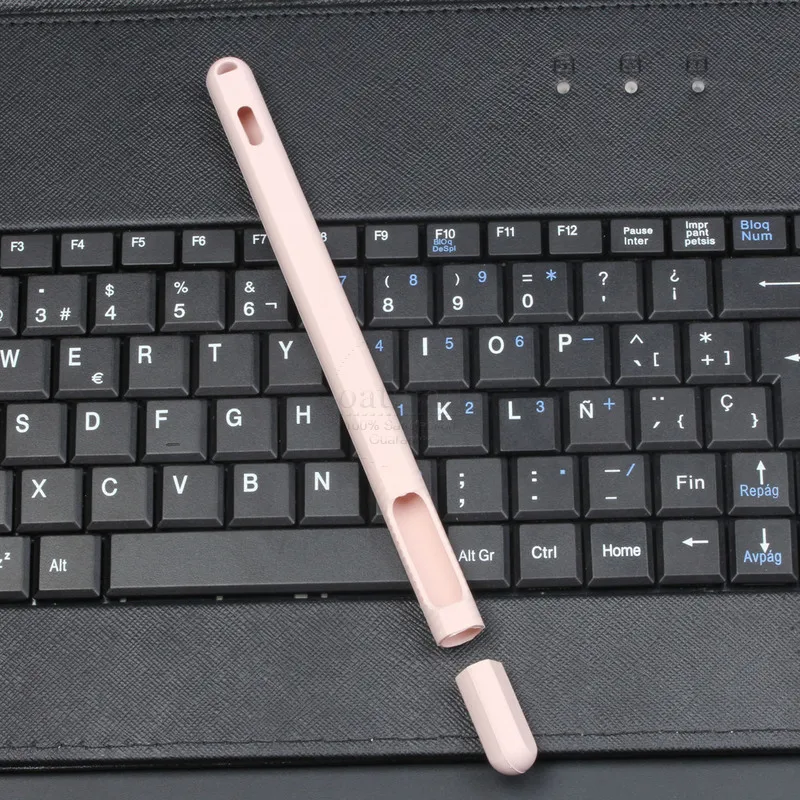 Pink Мягкий силиконовый чехол для Apple Pencil 2 для iPad Pencil 2-го поколения, крышка с наконечником, держатель для планшета, стилус, чехол - Цвета: Pink
