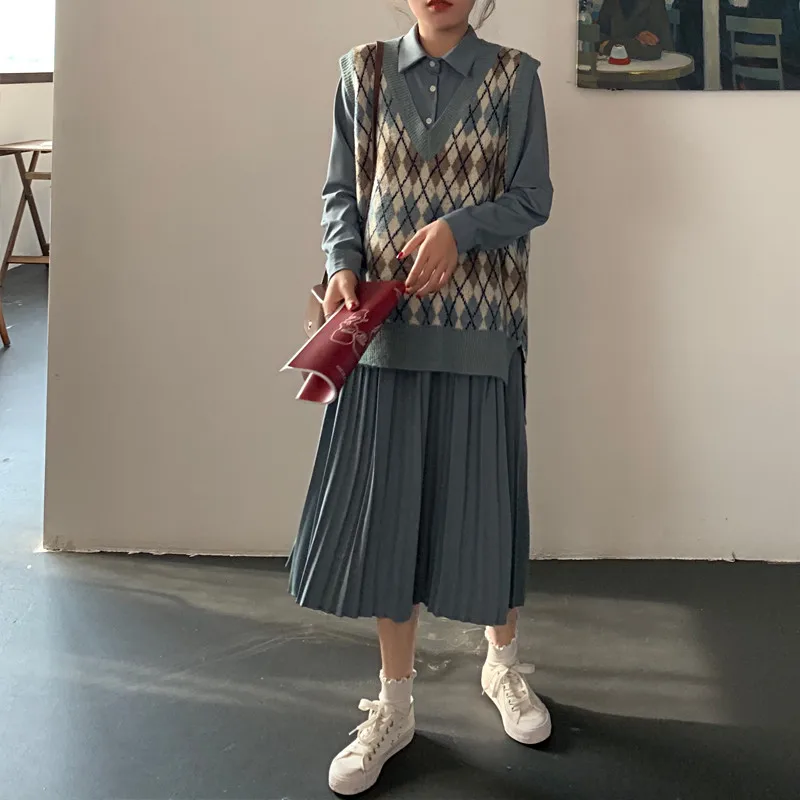 Mozuleva, шикарный вязаный жилет, свитера для женщин, v-образный вырез, Свободный пуловер-жилет, женские Теплые Топы, джемперы на осень и зиму