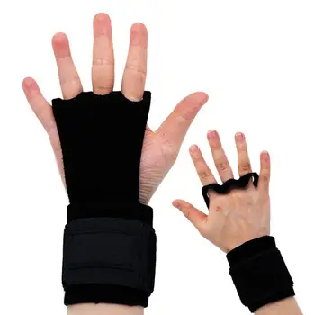 

1 Pair Hand Grip Unisex Weight Lifting Gloves Full Palm Protectors Mittens For Pull Ups Weight Lifting Training Gym Gloves