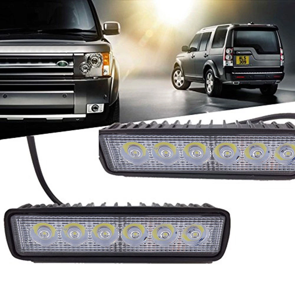 

12V 18W LED Light Bar Car Work Light Bar Spotlight DRL Lights for Truck Trailer SUV 4x4 4WD Offroad Lights