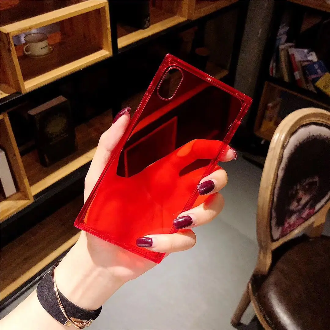 Квадратный Ins Модный чехол для iPhone XR X XS Max защитный чехол для iPhone 6 6s i7 i7 Plus i8 i8 Plus Coque Funda