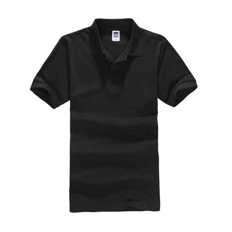 Мужская рубашка поло, брендовая мужская Однотонная рубашка поло, Camisa Masculina, мужская повседневная хлопковая рубашка поло с коротким рукавом, мужские майки