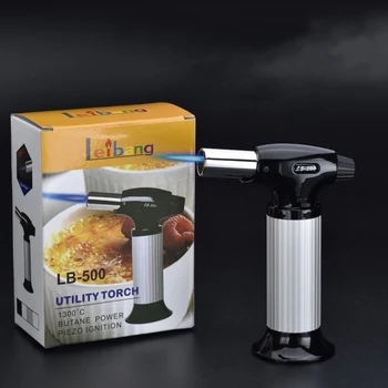 

BBQ Kitchen Jet Torch Lighter Flame Spray Gun Butane Gas Lighter Refillable Fuel Welding Gasoline Lighter Outdoor Big Firepower