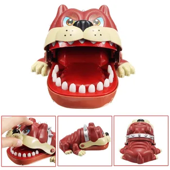 

Plastic Dog Big Mouth Tricky Toy Games Fun Anti Stress for Kids Family Prank Bite Finger Game Gadgets Practical Jokes Toy