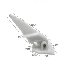 Универсальный пластиковый морской измеритель скорости датчика трубки Пито, белый для скорости лодки пикап 80 MPHm, белый