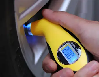 

200pcs Digital LCD Car Tire Tyre Air Pressure Gauge Meter Manometer Barometers Tester Tool For Auto Car Motorcycle Motors