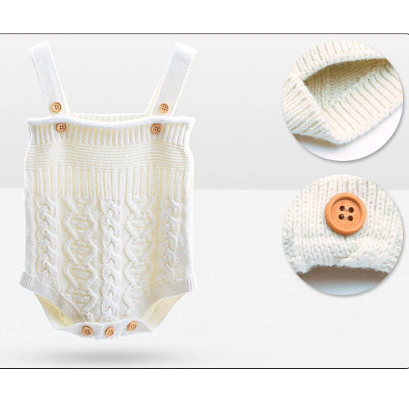 Sodawn/ детский вязаный комбинезон для мальчиков и девочек; милый комбинезон для малышей; сезон весна-осень-зима; вязаная одежда на подтяжках для младенцев