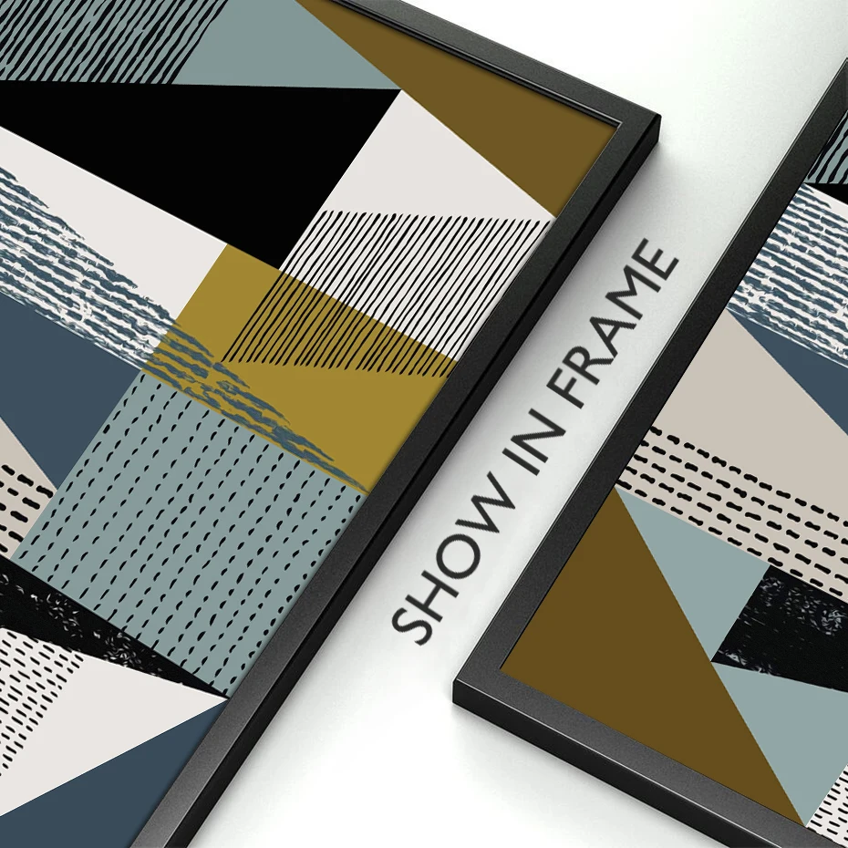 Abstract Geometric Scandinavian Canvas Paintings Nordic Posters Prints For Living Room Home Decoration wall art print canvas wall art geometric canvas poster