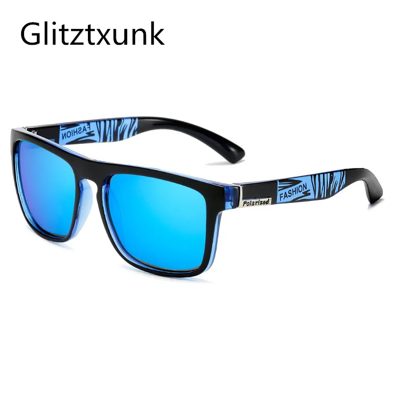 Мужские и женские солнцезащитные очки Glitztxunk классические квадратные черные с