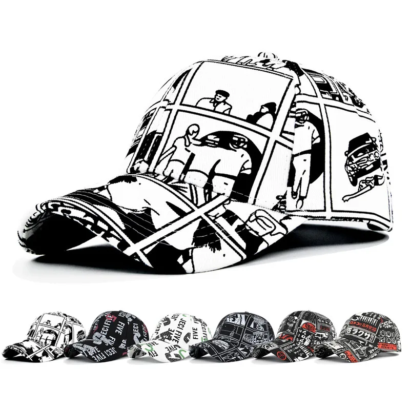 

Baseball Cap Graffiti cap Snapback Hat Sun hat Spring Autumn baseball cap Sport cap Hip Hop Fitted Cap Hats For Men Women