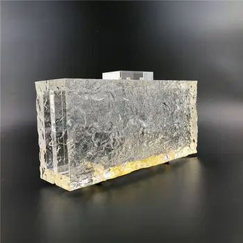 

Women Lady Acrylic Handbag Evening Clutch Bridal Wedding Party Prom Wallet Purse