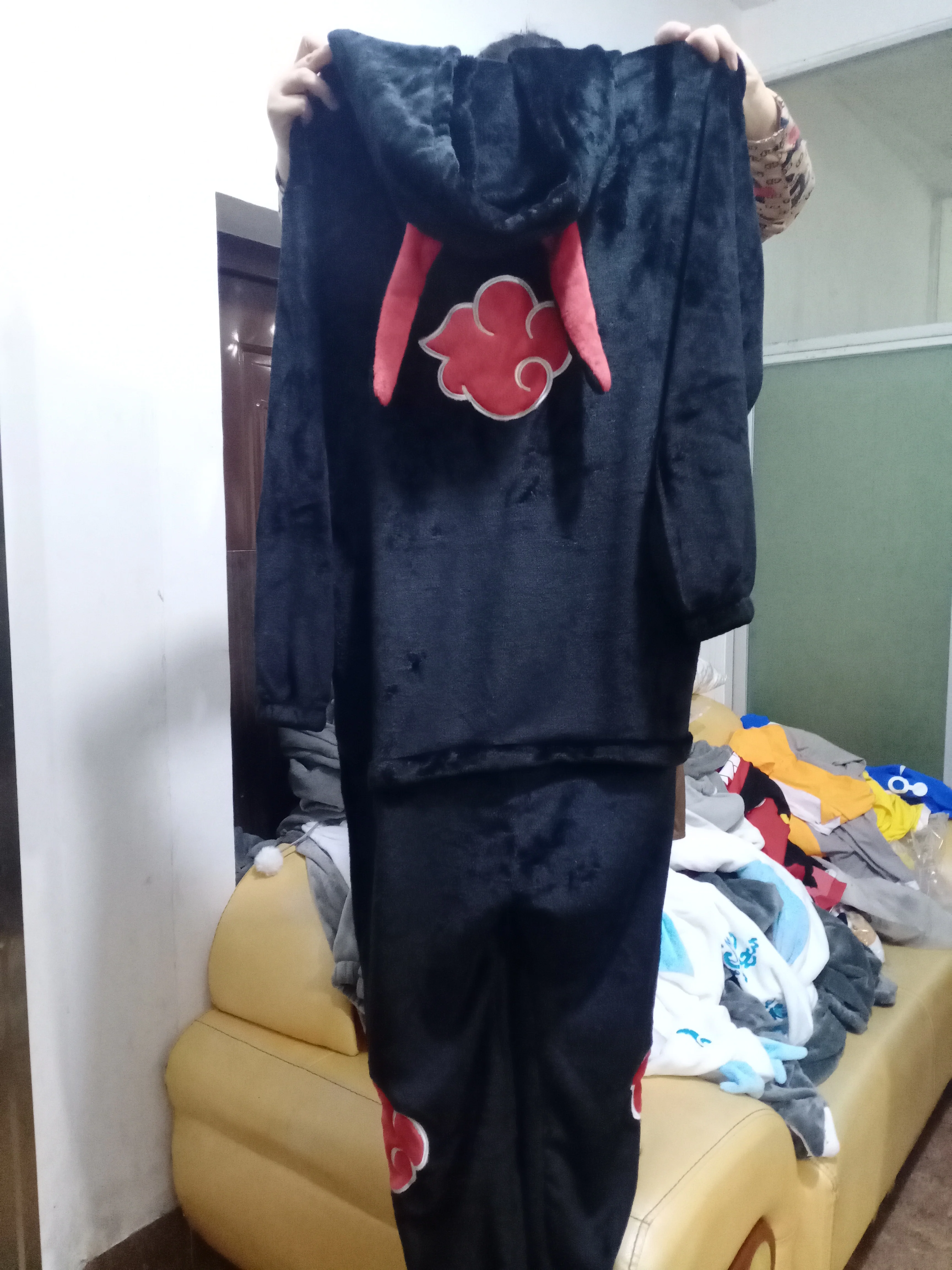 Аниме Пижама Наруто Акацуки Учиха Итачи костюм для косплея на Хэллоуин