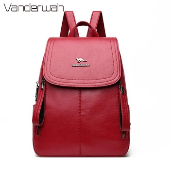 

Fashion Designer Backpack Women Leather Bagpack Ladies Travel Back Pack Large Capacity Backpacks School Bags for Teenager Girls