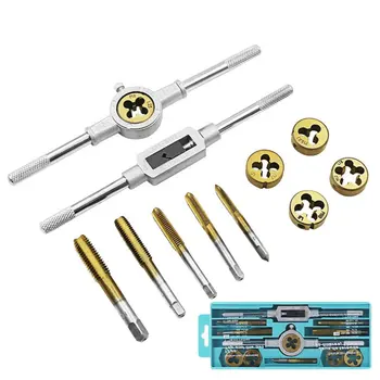 

High Quality Tap and Die Set Hardware Tools Hand Tapping Wrench Die Hand Metric Wire Tapping Set 12pcs