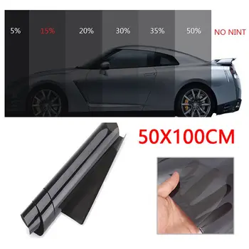 

Black 15% Car Auto Window Tint Film Roll House Glass Cover Tinting 50cm X 1m Hot