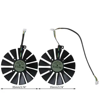 

1Pair/1PC 95MM Cooler 13 Blades Cooling Fan for ASUS ROG GTX1080TI P11G RX470