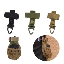 Outdoor Nylon Gloves Hook Safety Clip Multi-purpose Climbing Rope Storage Buckle Anti-lost Adjust Camping Glove Hanging Buckle