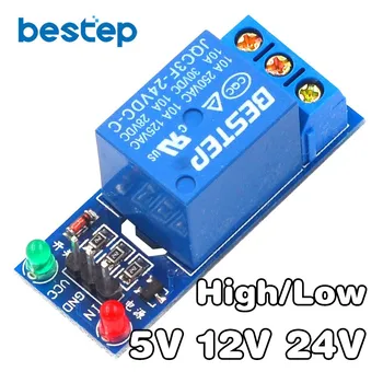 

1 Channel Relay Module Interface Board Shield For Arduino 5V 12V 24V High/Low Level Trigger One PIC AVR DSP ARM MCU DC AC 220V