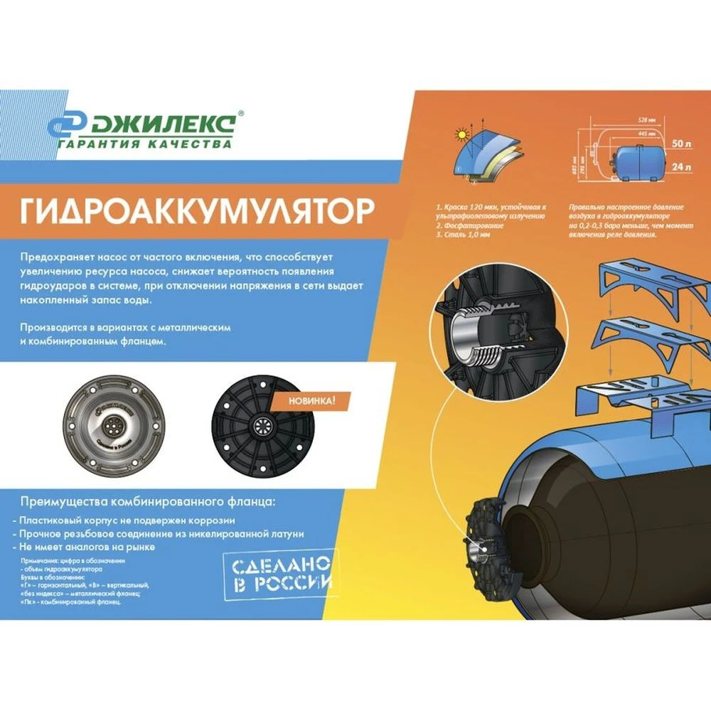 Купить Гидроаккумулятор Джилекс 50 Л
