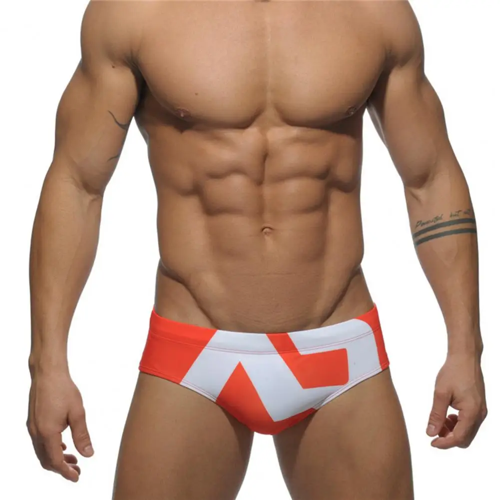 Summer Quick Drying Swim Trucks Low Waist Mens Swimsuit Underwear Briefs Seaside Beach Male Boxer Shorts for Swimming