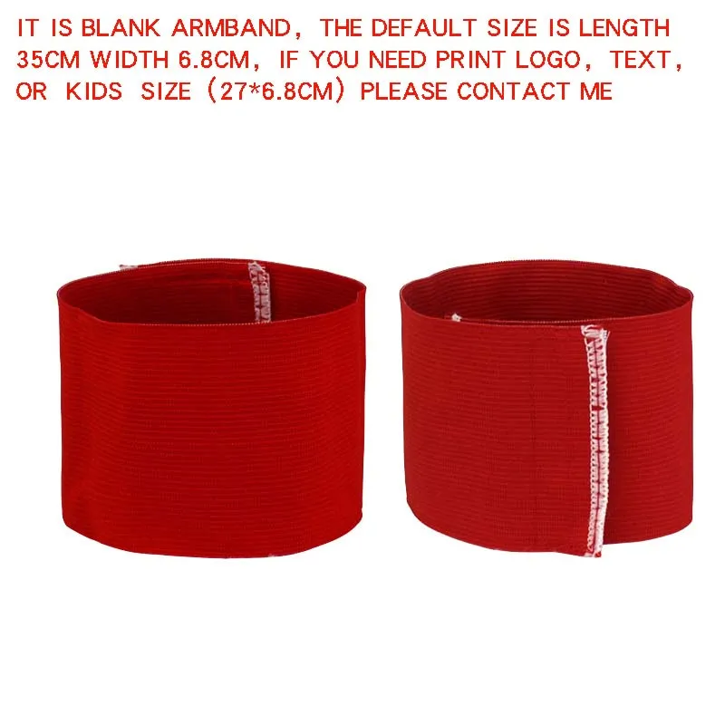 red 5pcs 5pcsnew лидер эластичные спортивные аксессуары капитан чехол для телефона на руку профессиональная Настройка Футбол Открытый чехол для телефона на руку строчка значок - Цвет: red 5pcs