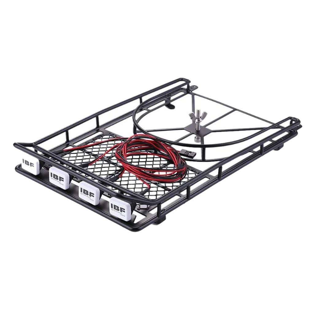RC 1:10 Roof Luggage Rack LED Light Bar for D90  SCX10 Axial