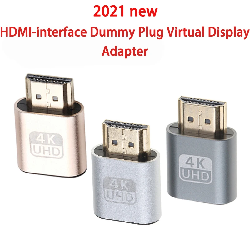 Совместимому с HDMI виртуальной Дисплей 4K DDC EDID заглушка эмулятор отображения