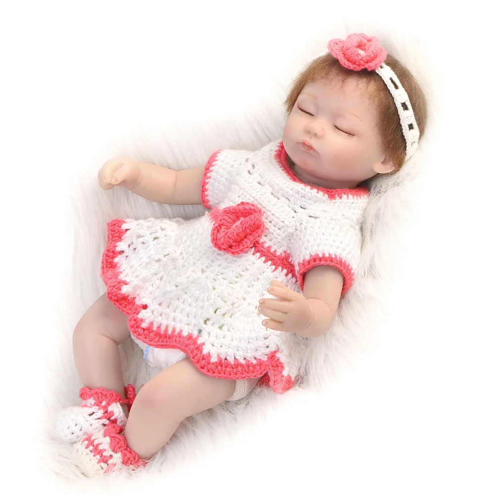 

Keiumi Hot Selling 43cm Reborn Baby Doll Eye-closed Model Infant Reborn Baby