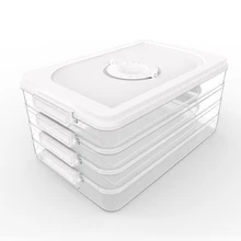 Многослойная креативная корзина для хранения пельменей, коробка для хранения пельменей, прозрачная коробка для яиц, свежая замороженная пластиковая коробка