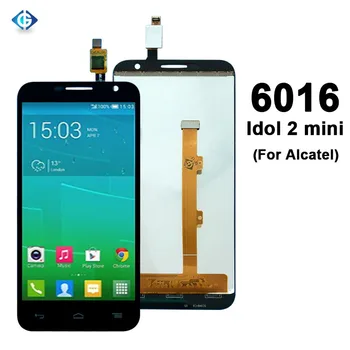 

20pcs For Alcatel Idol 2 Mini OT6016 6016A 6016X 6016 6016D LCD Display Touch Screen Digitizer Assembly Complete Ship DHL