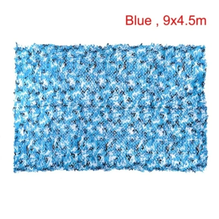 Blue 9x4.5m Наблюдение за птицами Охота Военная камуфляжная сетка заросли армейская камуфляжная сетка походная сетка от солнца для тентовая тень Охота - Цвет: Blue 9x4.5m