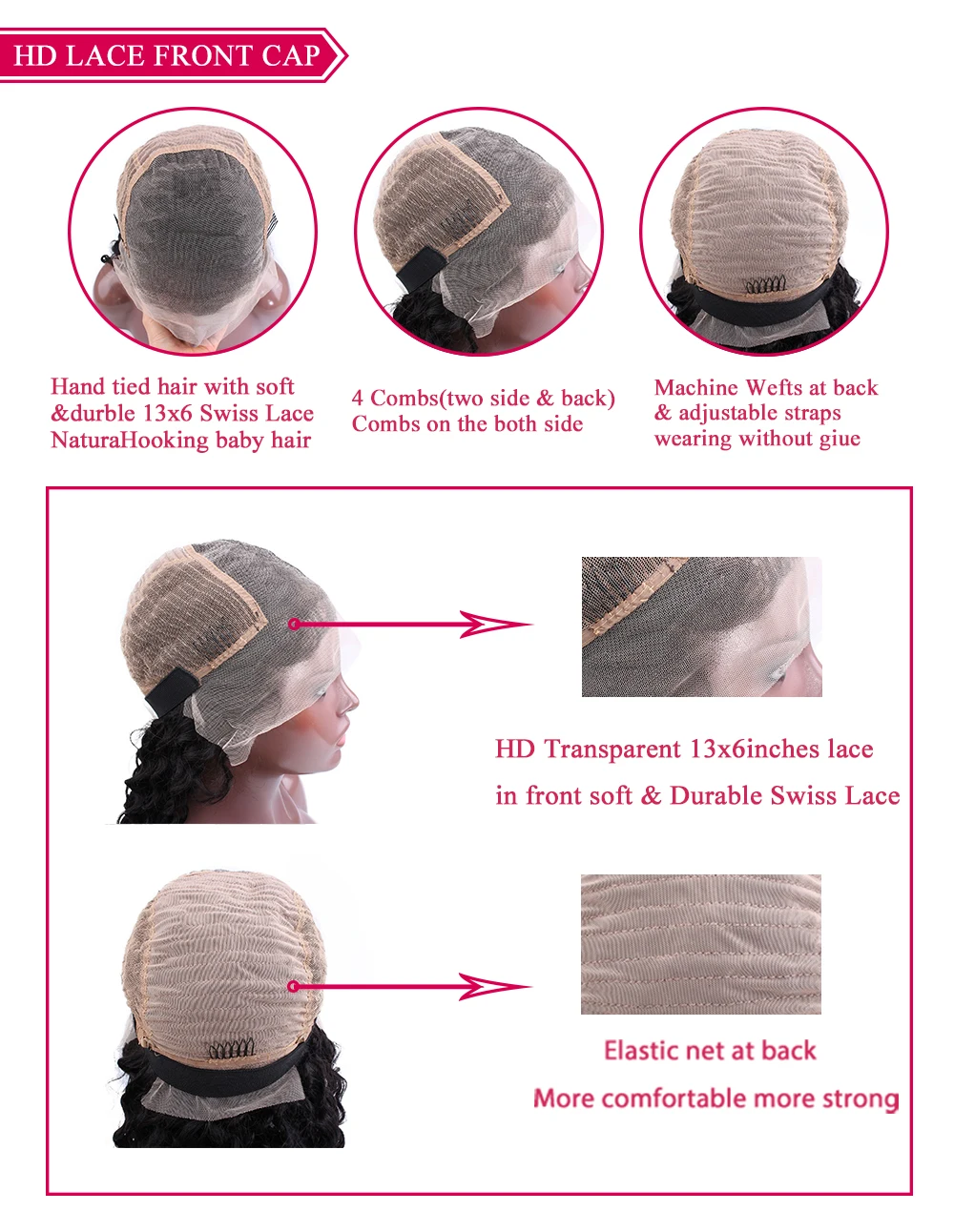 HD 13X6前蕾丝头套