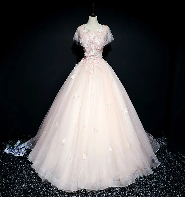 

100%real pink butterfly carnival long medieval dress Renaissance ball Gown queen Victorian dress /Marie Antoinette/Belle Ball