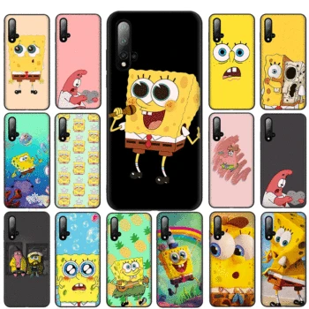 

Silicone Phone Case For Huawei Honor P8 P10 P20 P30 P9 Lite Mini P20 P30 Pro P Smart Z Cover Spongebob