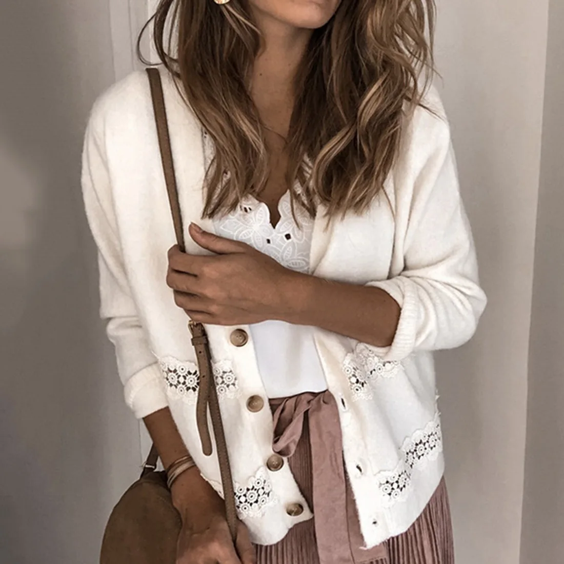 

Cardigan Women 2020 Spring Autumn Sweater Short Coat Single Breasted Knitted Cardigans Ladies Overcoat New