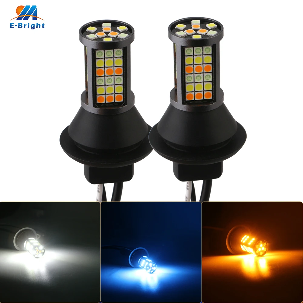 

1set Canbus 3 in one 12V 3030 81SMD Kit BA15S BAU15S 3156 7440 Led Bulb Car Turn Signal Light DRL White&Amber&Ice blue No Error