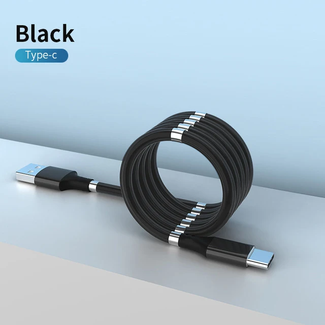 Magnetic Rope 5A Fast Charging Micro USB Type C Cable Sync Kabel Data Wire Cord For Huawei Samsung S21 Xiaomi Mi12 USB Cabo Line hdmi cord for iphone Cables