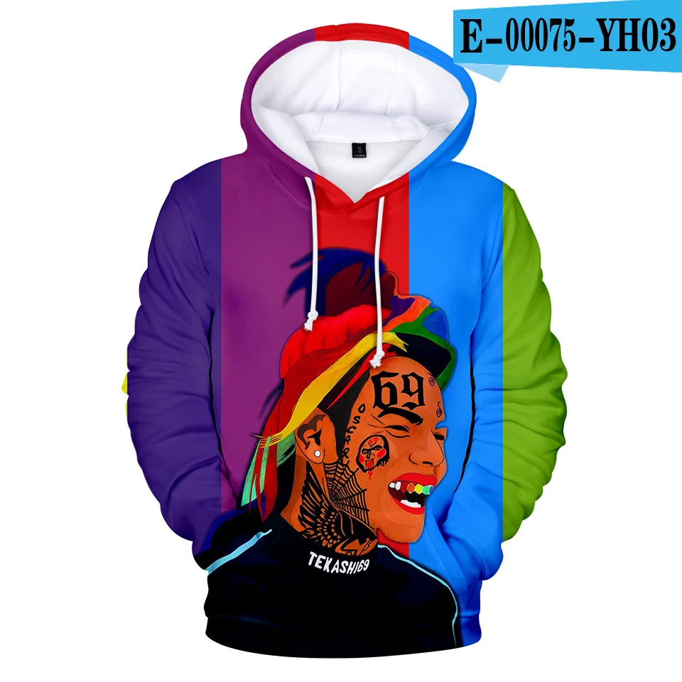 Горячая Rapper tekasti69 6ix9ine Tekashi 69 3D принт Женская/мужская толстовка с капюшоном Dragon Ball Harajuku Хип Хоп пуловер с капюшоном куртка одежда - Цвет: 021