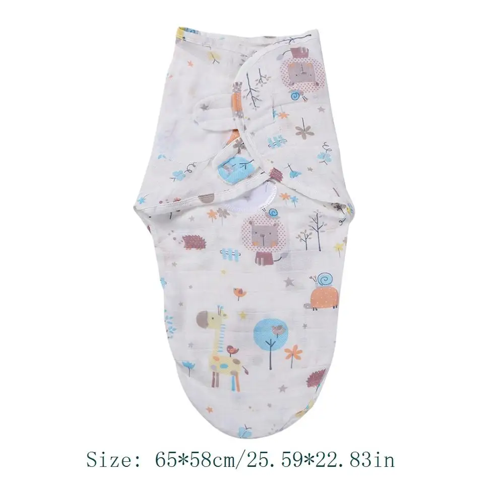 Пеленальный Конверт для новорожденных, мягкий спальный мешок из хлопка для младенцев 0-3 месяцев, одеяла для кормления, мягкий спальный мешок - Цвет: G01
