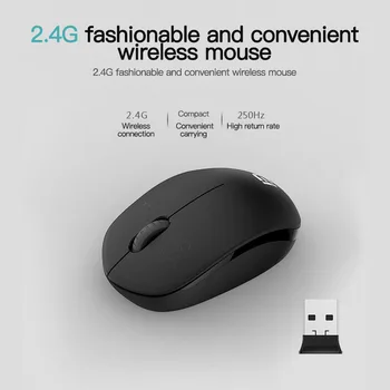 

1600DPI 2.4G Noiseless Mouse Silent Wireless Mouse Ergonomic Mouse For Computer Laptop Office Mouse For Desktop Notebook