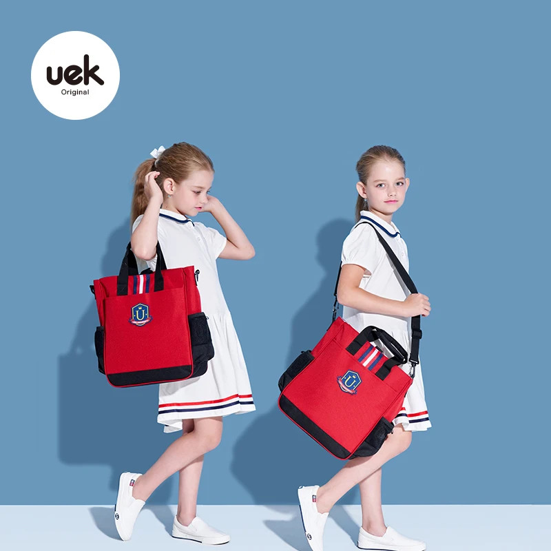 

Uek Kids Tutorial Bags Study Book Childrens School Shoulder Bag Boy Girl British Style Big Capacity Fashion Tote Student Handbag