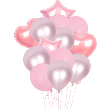 

15 Pcs Multi matel Balloon Happy Birthday Party Balloons Rose Gold Helium Ballons Boy Girl Party Supplies decorations Baby Showe