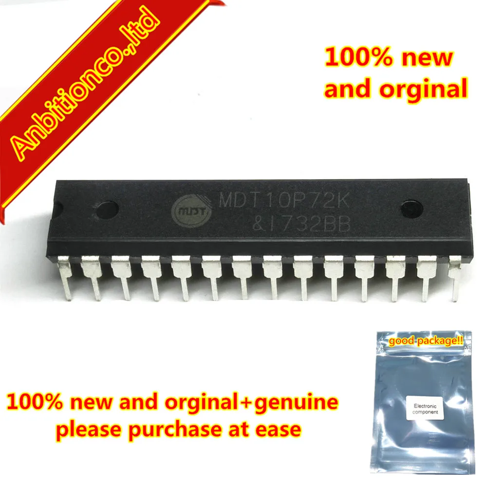 10 шт. и MDT10P72K DIP28 8-битный микроконтроллер на