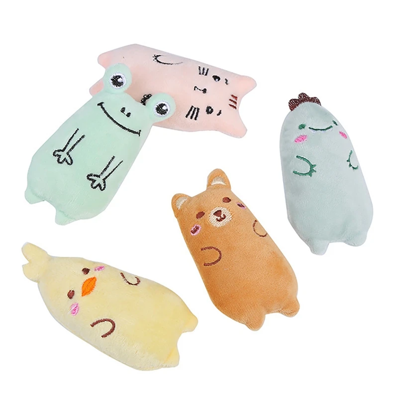 

Teeth Grinding Catnip Toys Funny Pet Kitten Chewing Vocal Toy Claws Thumb Bite Cat Mint Creative Plush Cat Toy For Cats Supplies