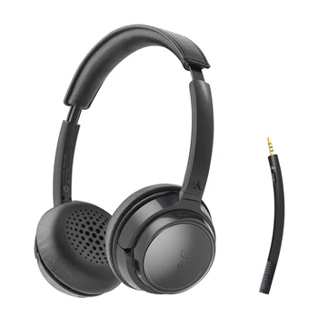 

Avantree Bluetooth on ear Headset with Detachable Boom Mic Hi-Fi Stereo headphones Extra COMFORTABLE and LIGHTWEIGHT 22h Play