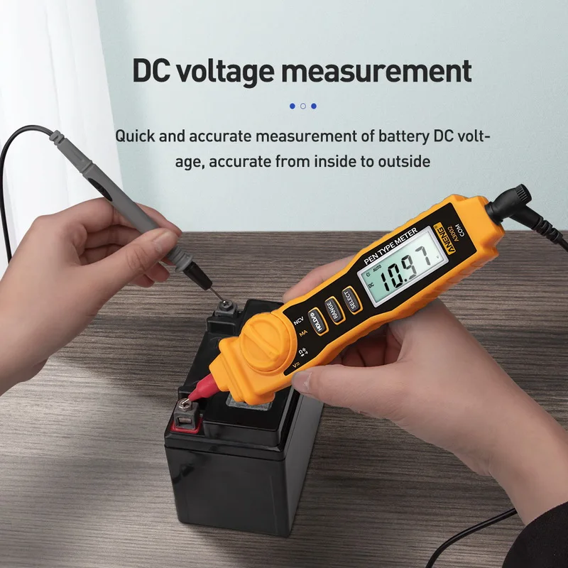 A3002 Digital Multimeter Pen Type 4000 Counts with Non Contact AC/DC Voltage Resistance Diode Continuity Tester Tool