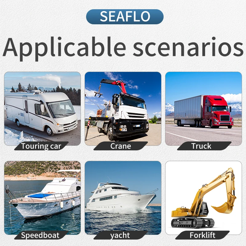 SEAFLO 1.3 GPM 60 PSI Automatic Marine Water Diaphragm Pump 12V Self Priming Electric Yacht Boat Marine RV Caravan High Pressure marine water pump