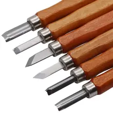 Многофункциональный 12 шт. гравюра набор канцелярских ножей ручная резьба по дереву долотом для Деревообрабатывающие инструменты сделай-сам древесины пробойник для рукоделия