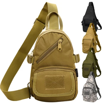 

Military Oxford Tactical Chest Bag Backpack Men's Crossbody Bags Sling Messenger Shoulder Pack Bag for Cycling Travel Hiking